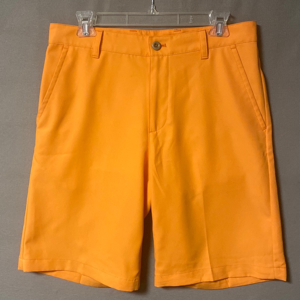 Izod Mens Golf Shorts Used Waist 30 Color Orange